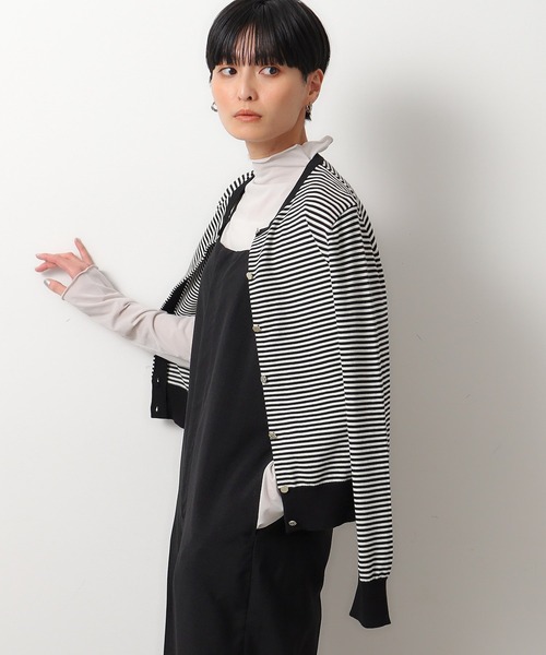 OPAQUE.CLIP(オペークドットクリップ)の「◆UV クルーネックニットカーディガン【洗濯機洗い可】(カーディガン/ボレロ・レディース・ベビーピンク/ブラック/ホワイト系3/グレー/ライトブルー・40/38/36/42)」の18枚目の写真