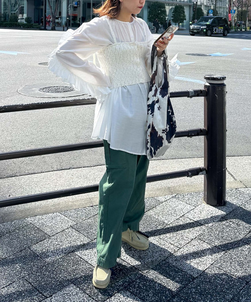 アルシーヴ archives ＜limited＞FRILLY BLOUSE×BUSTIER （OFWH） archives（アルシーヴ）の「〈limited〉FRILLY BLOUSE×BUSTIER