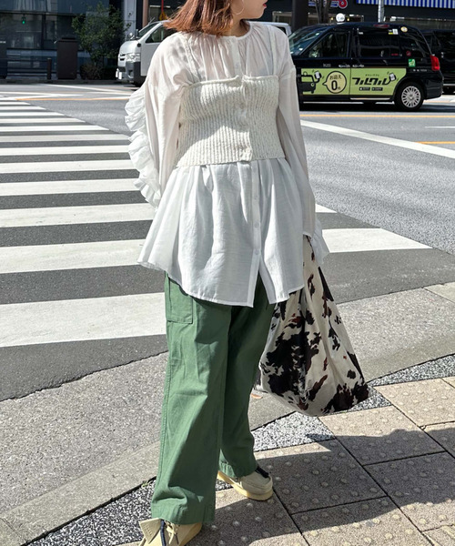 archives（アルシーヴ）の「〈limited〉FRILLY BLOUSE×BUSTIER