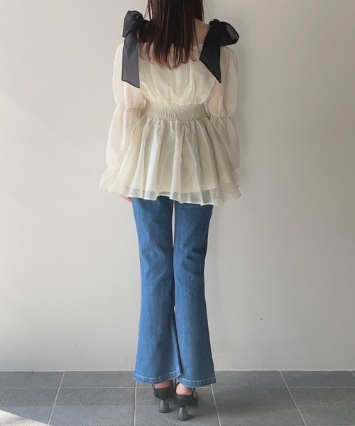 NOMAE（ノーマエ）の「デニムオフショルシャツチュニック