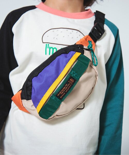 BREEZE（ブリーズ）の「ミニショルダーバッグ（ボディバッグ/ウエストポーチ・キッズ・ブルー/ブラック・FREE）」の2枚目の写真