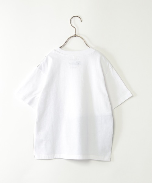 ikka（イッカ）の「【親子コーデ】斜め切り替えブロックスTシャツ（120~160cm）（Tシャツ/カットソー・キッズ・オフホワイト/チャコールグレー/ダークグリーン・120/130/140/150/160）」の4枚目の写真
