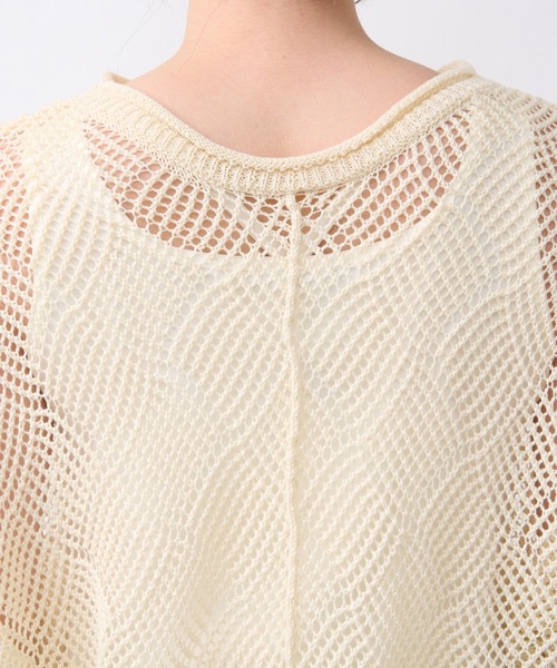 un dix cors(アンディコール)の「メッシュニット(ニット/セーター・レディース・ブルー/アイボリー/ブラック・FREE)」の16枚目の写真