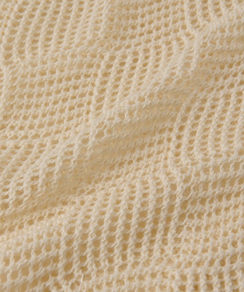 un dix cors(アンディコール)の「メッシュニット(ニット/セーター・レディース・ブルー/アイボリー/ブラック・FREE)」の19枚目の写真