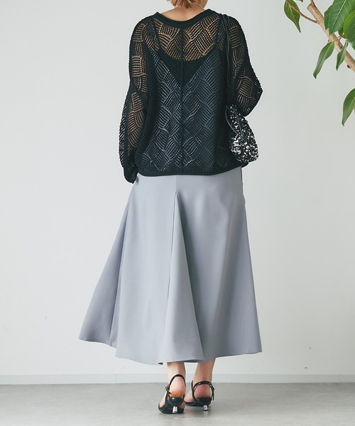 un dix cors(アンディコール)の「メッシュニット(ニット/セーター・レディース・ブルー/アイボリー/ブラック・FREE)」の22枚目の写真