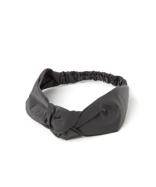 studio CLIP（スタディオクリップ）の「ノットターバン（ヘアバンド・レディース・チャコール/カーキ/オフホワイト・FREE）」の3枚目の写真