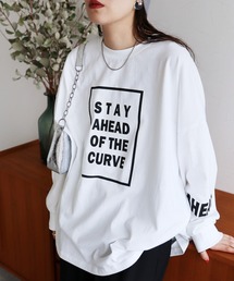 大人のロゴプリントロンTシャツ