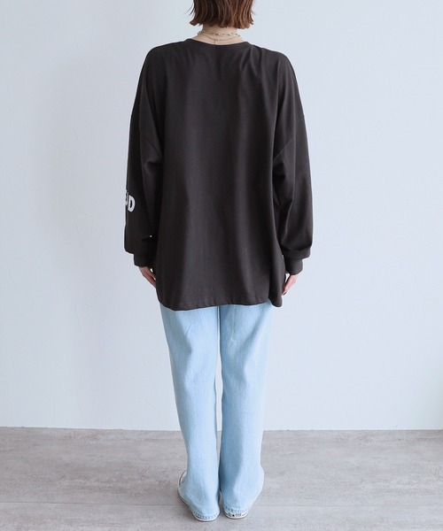 reca(レカ)の「大人のロゴプリントロンTシャツ(Tシャツ/カットソー・レディース・ホワイト/ホワイト系その他/チャコール・FREE)」の20枚目の写真