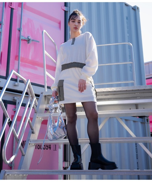 ANAP（アナップ）の「メタリックギャザーバッグ（ハンドバッグ・レディース・ゴールド/シルバー・FREE）」の5枚目の写真