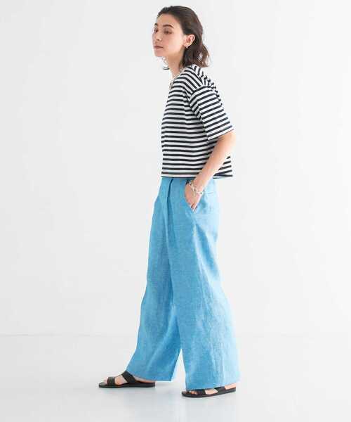 URBAN RESEARCH(アーバンリサーチ)の「クロップド丈カットソー(Tシャツ/カットソー・レディース・チャコールグレー/ブルー/ネイビー/ホワイト/ライトピンク/ブラック/ライトブルー/ライトグレー・FREE)」の17枚目の写真