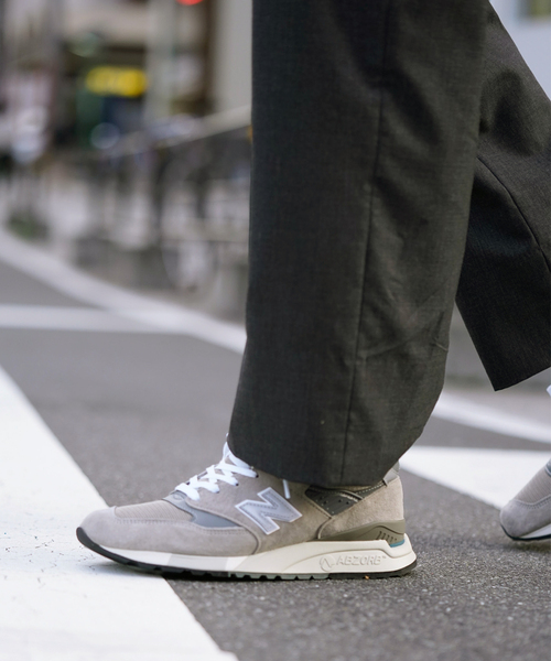 NEW BALANCE(ニューバランス)の「【New Balance / ニューバランス】Made in USA 998 GR(スニーカー・メンズ・チャコールグレー・26cm/26.5cm/27cm/27.5cm/28cm/28.5cm/29cm)」の4枚目の写真