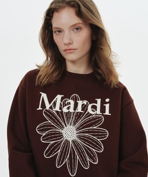 Mardi Mercredi（マルディメクルディ）の「【Renewal】【日本・中国限定】SWEATSHIRT FLOWERMARDI / スウェットシャツ フラワーマルディ（スウェット）」