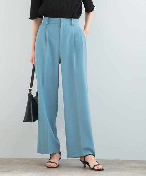 URBAN RESEARCH ROSSO WOMEN(アーバンリサーチ ロッソ)の「ツータックスラックス(スラックス・レディース・ブルー/ブラック/ブラウン・36/38)」の3枚目の写真