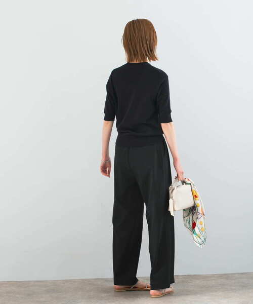 URBAN RESEARCH ROSSO WOMEN(アーバンリサーチ ロッソ)の「ツータックスラックス(スラックス・レディース・ブルー/ブラック/ブラウン・36/38)」の6枚目の写真