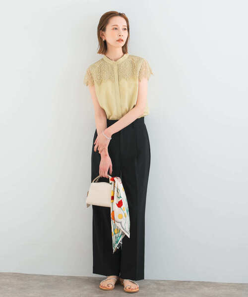 URBAN RESEARCH ROSSO WOMEN(アーバンリサーチ ロッソ)の「ツータックスラックス(スラックス・レディース・ブルー/ブラック/ブラウン・36/38)」の7枚目の写真