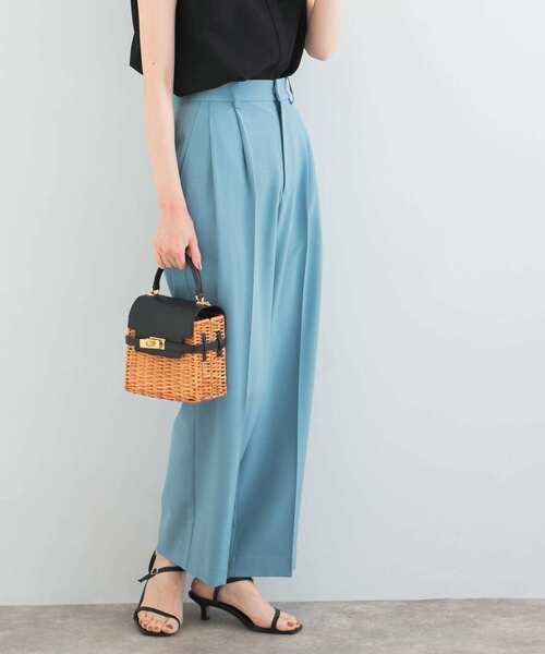URBAN RESEARCH ROSSO WOMEN(アーバンリサーチ ロッソ)の「ツータックスラックス(スラックス・レディース・ブルー/ブラック/ブラウン・36/38)」の10枚目の写真