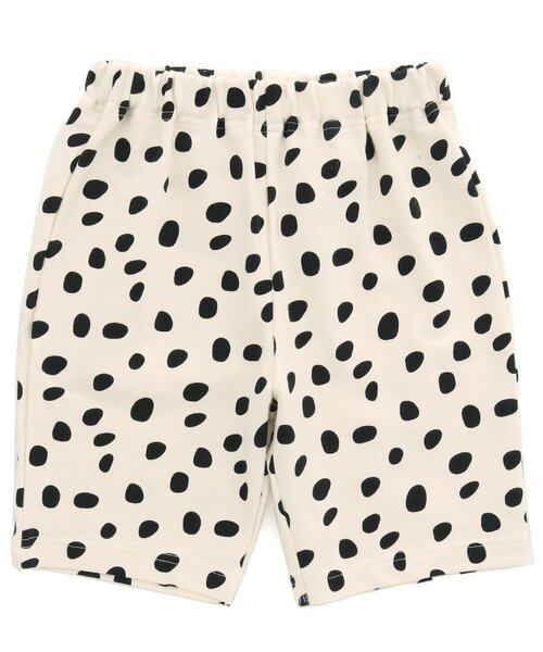 BREEZE（ブリーズ）の「WEB限定 DAISUKI ハーフパンツ（その他パンツ・キッズ・イエロー/オレンジ/ネイビー/ラベンダー/ライトインディゴブルー/チャコール/チェック/ブルー/オフホワイト/グリーン/レインボー/ライム/レッド/ブラウン/ピンク/キャメル/ブラック/アイボリー・80/70/100/110/90/120/130）」の2枚目の写真