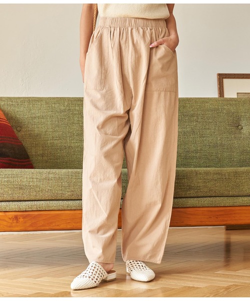 anap mimpi（アナップミンピ）の「ユッタリ ワイド シェフパンツ（その他パンツ・レディース・ベージュ/ブラック・FREE）」の20枚目の写真