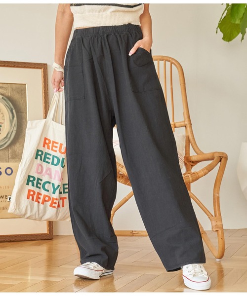 anap mimpi（アナップミンピ）の「ユッタリ ワイド シェフパンツ（その他パンツ・レディース・ベージュ/ブラック・FREE）」の14枚目の写真