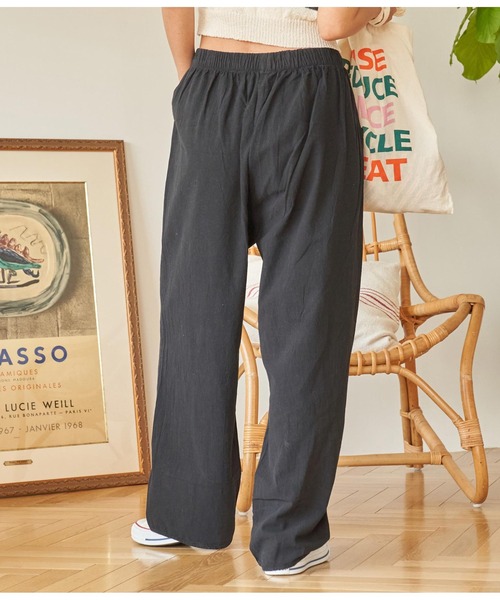 anap mimpi（アナップミンピ）の「ユッタリ ワイド シェフパンツ（その他パンツ・レディース・ベージュ/ブラック・FREE）」の16枚目の写真