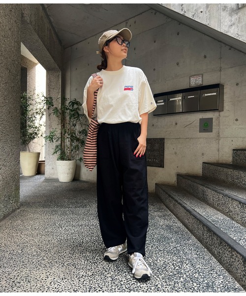 anap mimpi（アナップミンピ）の「ユッタリ ワイド シェフパンツ（その他パンツ・レディース・ベージュ/ブラック・FREE）」の22枚目の写真