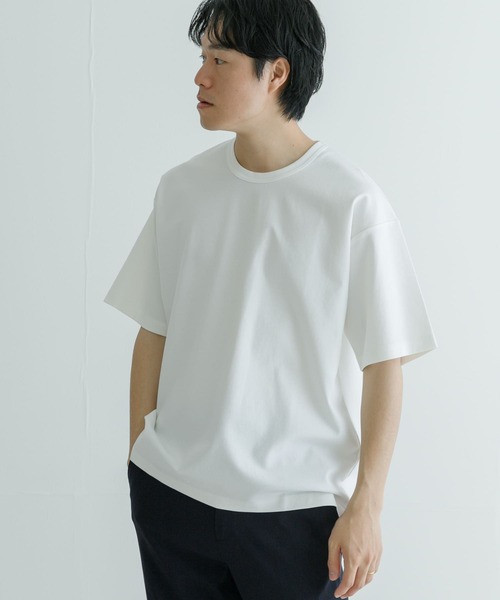 URBAN RESEARCH（アーバンリサーチ）の「『XLサイズあり』接触冷感スムージーTシャツ（Tシャツ/カットソー・メンズ・ブラック/グレー/ホワイト/ブラウン/ブルー系その他・SMALL/MEDIUM/LARGE/X-LARGE）」の2枚目の写真