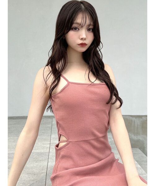 RESEXXY(リゼクシー)の「テレコリブキャミワンピース(ワンピース・レディース・グレー/ブラック/オレンジ・MEDIUM/SMALL)」の11枚目の写真