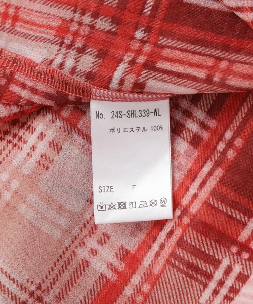 WHITELAND（ホワイトランド）の「WHITELAND/ホワイトランド/SIFFON CHECK SHIRTS（シャツ/ブラウス・メンズ・レッド/モスグリーン・F）」の16枚目の写真