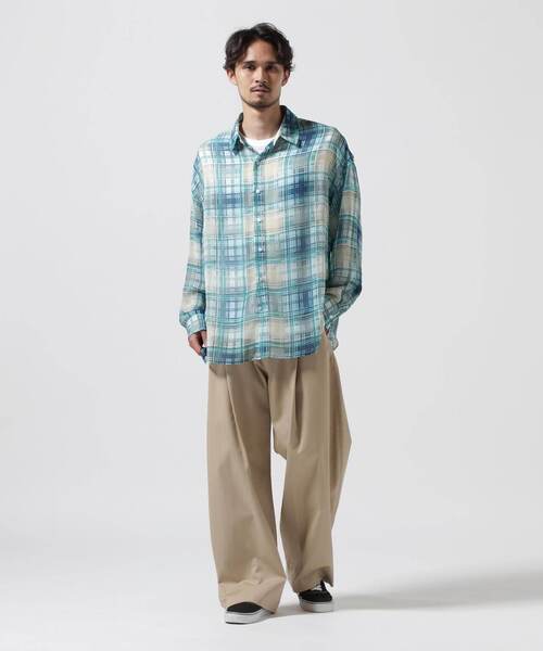 WHITELAND（ホワイトランド）の「WHITELAND/ホワイトランド/SIFFON CHECK SHIRTS（シャツ/ブラウス・メンズ・レッド/モスグリーン・F）」の17枚目の写真