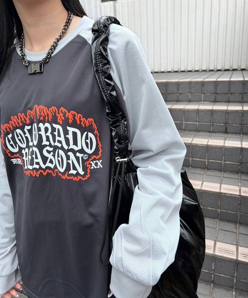 Figments（フィグメンツ）の「合皮ショルダーバッグ（ショルダーバッグ・レディース・ブラック/ホワイト・FREE）」の10枚目の写真