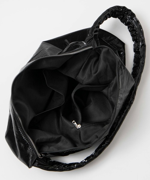 Figments（フィグメンツ）の「合皮ショルダーバッグ（ショルダーバッグ・レディース・ブラック/ホワイト・FREE）」の3枚目の写真