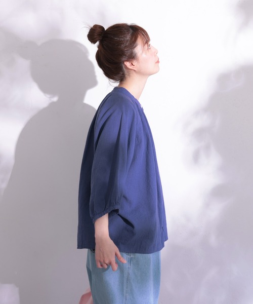 soulberry（ソウルベリー）の「soulberryのナツシャツ（シャツ/ブラウス・レディース・オフホワイト/ブラック/ネイビー系/ピンク・LL/L/M/4L/3L）」の16枚目の写真