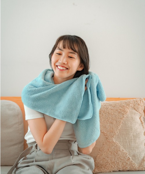 Mofuwa（モフワ ）の「Mofuwa コットンバスタオル×4枚セット（タオル・レディース・ブルー/B/ベビーピンク/ホワイト/ダークブラウン系/ライトグレー/A/ダークグレー/ベージュ・ONE SIZE）」の19枚目の写真