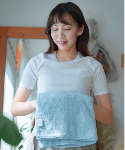 Mofuwa（モフワ ）の「Mofuwa コットンバスタオル×4枚セット（タオル・レディース・ブルー/B/ベビーピンク/ホワイト/ダークブラウン系/ライトグレー/A/ダークグレー/ベージュ・ONE SIZE）」の15枚目の写真