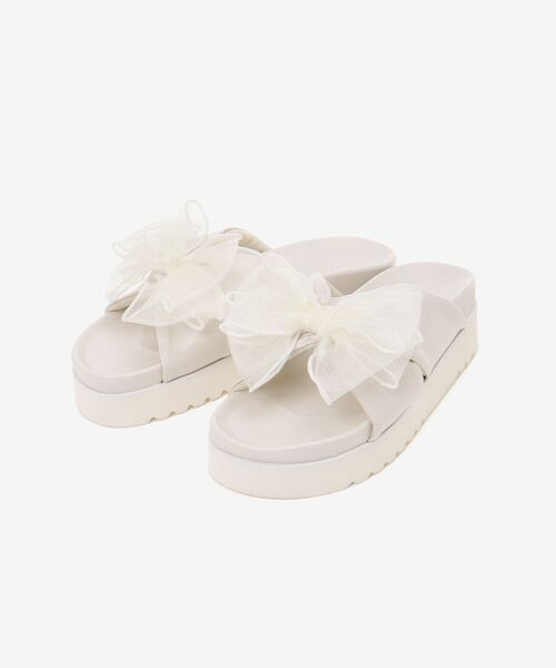 MAJESTIC LEGON（マジェスティックレゴン）の「ビッグリボンサンダル（サンダル・レディース・アイボリー/ブラック・SMALL/MEDIUM/LARGE/X-LARGE）」の14枚目の写真