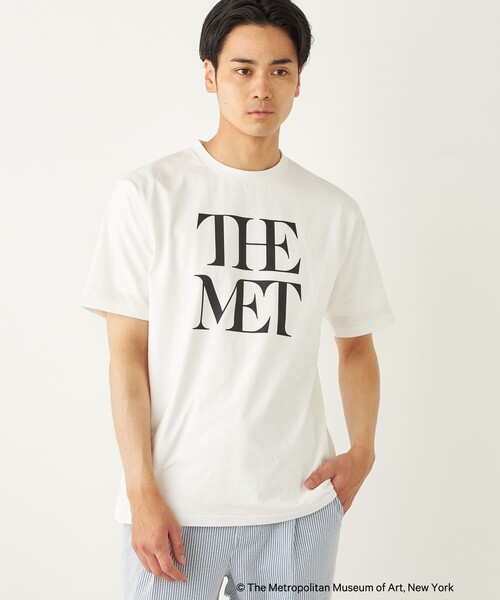 SHIPS Colors(シップス カラーズ)の「SHIPS Colors:THE MET コラボ プリントTシャツ(Tシャツ/カットソー・メンズ・ダークグレー/ライトホワイト/ホワイト/ホワイト系その他/ストーン/ブラック・MEDIUM/LARGE/X-LARGE)」の2枚目の写真