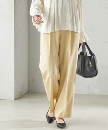 〈手洗い可能〉ツイル ストレート パンツ(セットアップ対応)