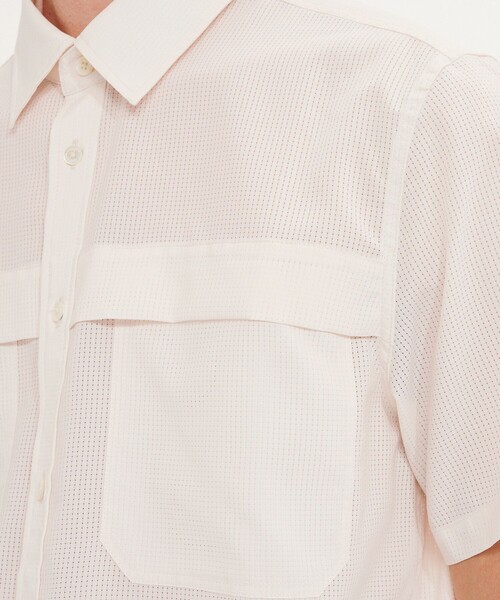 AIGLE（エーグル）の「吸水速乾 抗菌防臭加工 ユーティリティ半袖シャツ RP（シャツ/ブラウス・メンズ・ライトブルー/ホワイト/ネイビー・L/S/M/XL）」の5枚目の写真