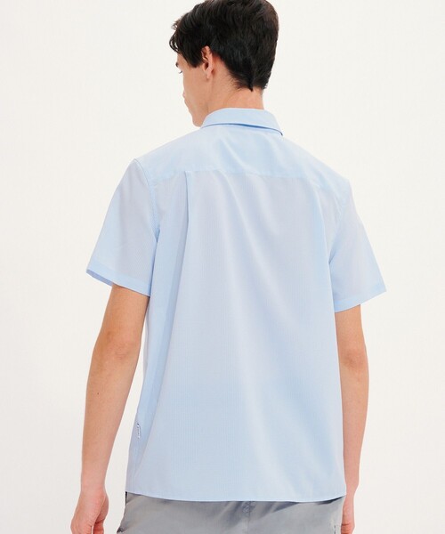 AIGLE（エーグル）の「吸水速乾 抗菌防臭加工 ユーティリティ半袖シャツ RP（シャツ/ブラウス・メンズ・ライトブルー/ホワイト/ネイビー・L/S/M/XL）」の6枚目の写真