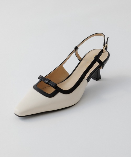 DEICY(デイシー)の「ポインテッドプチリボンサンダル(サンダル・レディース・ベージュ/オフホワイト/アイボリー・L/M/S)」の6枚目の写真
