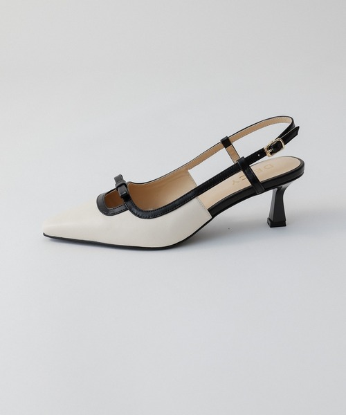 DEICY(デイシー)の「ポインテッドプチリボンサンダル(サンダル・レディース・ベージュ/オフホワイト/アイボリー・L/M/S)」の7枚目の写真