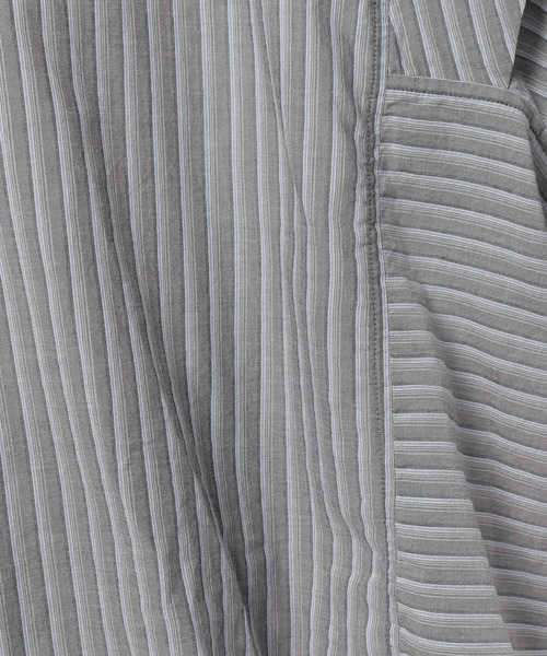 niko and...（ニコアンド）の「プレミアムローンワイドシャツ（シャツ/ブラウス・レディース・パープル/グリーン/ホワイト/グレー・LONG/SHORT）」の7枚目の写真