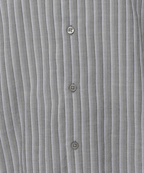 niko and...（ニコアンド）の「プレミアムローンワイドシャツ（シャツ/ブラウス・レディース・パープル/グリーン/ホワイト/グレー・LONG/SHORT）」の8枚目の写真