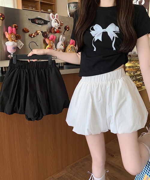 ハイウエスト ナイロン バルーンショートパンツ（その他パンツ