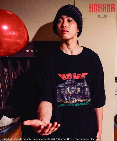 niko and...(ニコアンド)の「【IT(イット)】コラボアソートプリントT(Tシャツ/カットソー・メンズ・チャコール/パープル/オフホワイト/ブラック・LARGE/MEDIUM)」の3枚目の写真