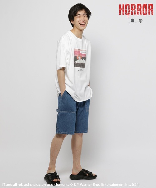 niko and...(ニコアンド)の「【IT(イット)】コラボアソートプリントT(Tシャツ/カットソー・メンズ・チャコール/パープル/オフホワイト/ブラック・LARGE/MEDIUM)」の15枚目の写真