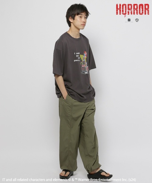 niko and...(ニコアンド)の「【IT(イット)】コラボアソートプリントT(Tシャツ/カットソー・メンズ・チャコール/パープル/オフホワイト/ブラック・LARGE/MEDIUM)」の18枚目の写真