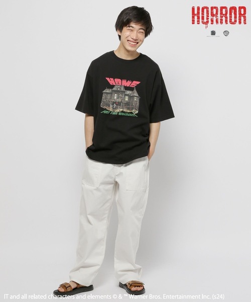 niko and...(ニコアンド)の「【IT(イット)】コラボアソートプリントT(Tシャツ/カットソー・メンズ・チャコール/パープル/オフホワイト/ブラック・LARGE/MEDIUM)」の21枚目の写真