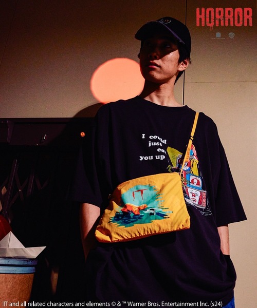 niko and...(ニコアンド)の「【IT(イット)】コラボアソートプリントT(Tシャツ/カットソー・メンズ・チャコール/パープル/オフホワイト/ブラック・LARGE/MEDIUM)」の7枚目の写真