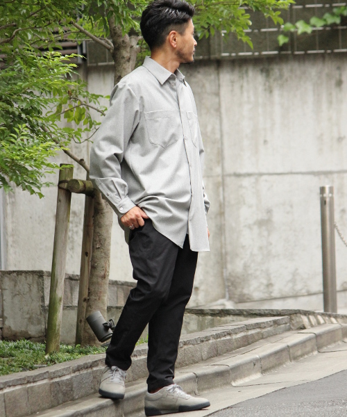 ITTY BITTY(イッティービッティー)の「◇ITTY-BITTY / イッティビッティ キョウネンギャバテーパードパンツ(その他パンツ・メンズ・ブラック/チャコールグレー・MEDIUM/LARGE/SMALL)」の13枚目の写真